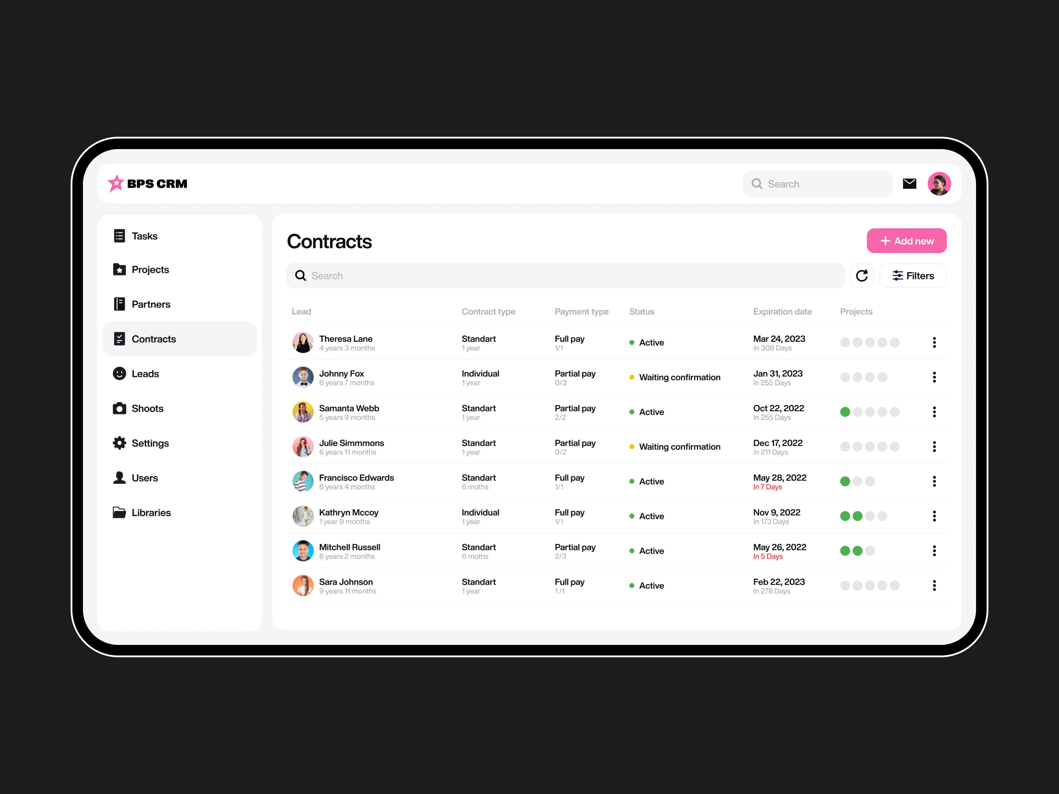 CRM system